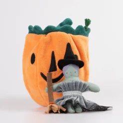 Pumpkin Witch Mini Doll><noscript><img width=