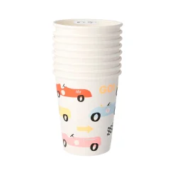 Race Car Party Cups (x 8)><noscript><img width=