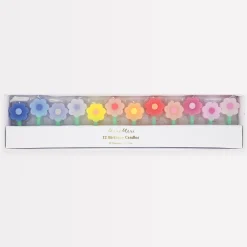 Rainbow Daisy Candles (x 12)>Meri Meri Online