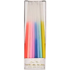 Rainbow Dipped Tapered Candles (x 16)>Meri Meri Best