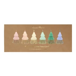 Rainbow Glitter Tree Candles (x 6)><noscript><img width=