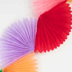 Rainbow Honeycomb Fan Garland>Meri Meri Best