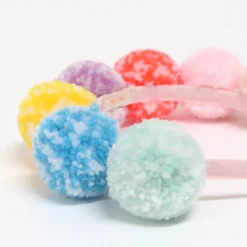 Rainbow Pompom Headband><noscript><img width=