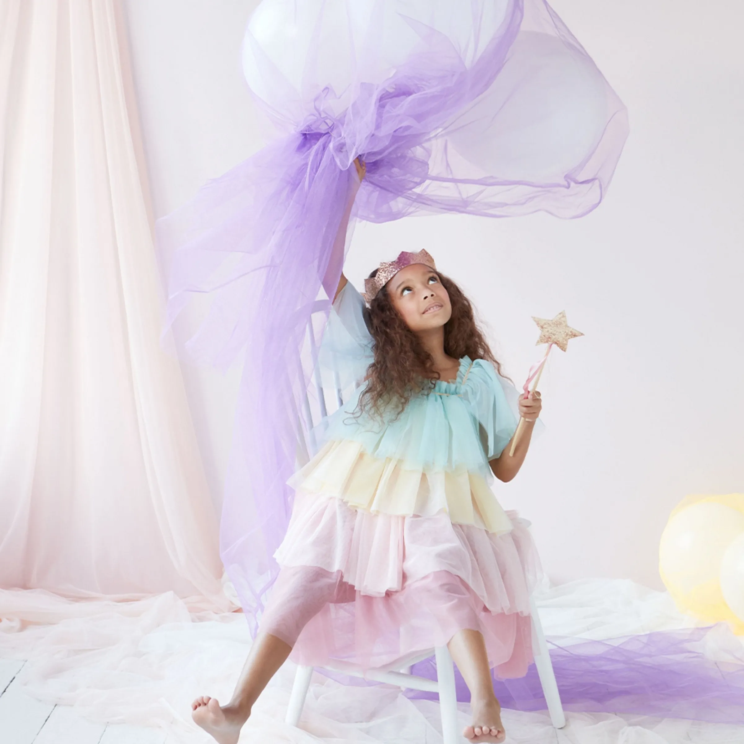 Rainbow Ruffle Princess Costume>Meri Meri Sale