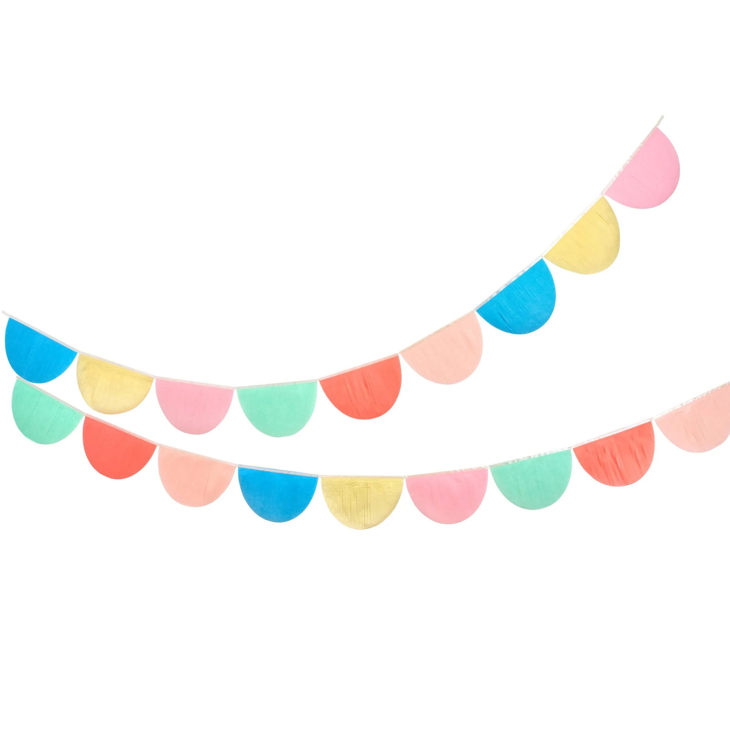 Rainbow Tissue Paper Scallop Garland Set>Meri Meri Discount