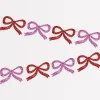 Red & Pink Glitter Bow Garland>Meri Meri Outlet