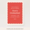 Red Scallop Download & Print Invitation>Meri Meri Online