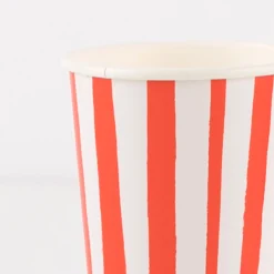 Red Stripe Cups (x 8)><noscript><img width=
