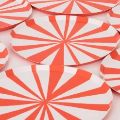 Red Stripe Side Plates (x 8)><noscript><img width=