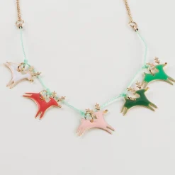 Reindeer Enamel Necklace>Meri Meri Fashion
