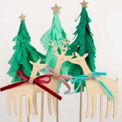 Reindeer Family Cake Toppers (x 6)><noscript><img width=