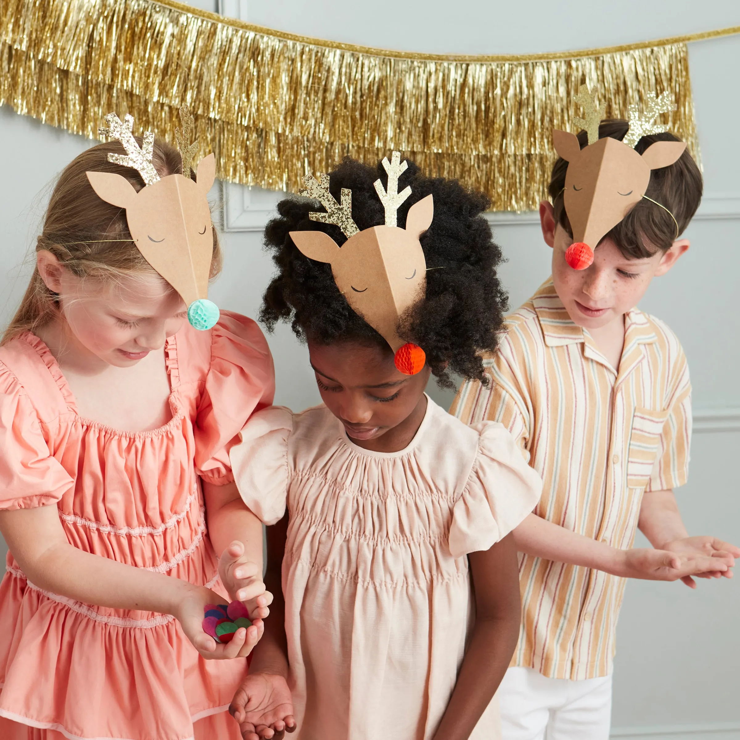Reindeer Party Hats (x 6)>Meri Meri Outlet