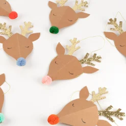 Reindeer Party Hats (x 6)>Meri Meri Outlet