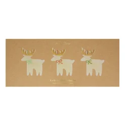 Reindeer With Bow Candles (x 3)><noscript><img width=