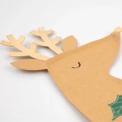 Reindeer With Holly Plates (x 8)><noscript><img width=