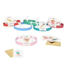 Reindeer With Velvet Bows Crackers (x 6)>Meri Meri New