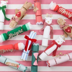 Reindeer With Velvet Bows Crackers (x 6)><noscript><img width=