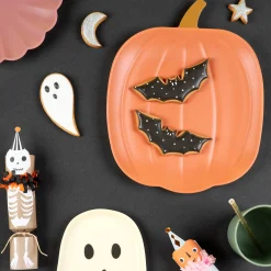 Reusable Bamboo Pumpkin Plate>Meri Meri Sale