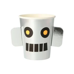 Robot Cups (x 8)>Meri Meri Clearance
