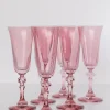 Rose Regal Flutes ( x 6)>Meri Meri Hot