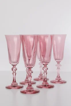 Rose Regal Flutes ( x 6)>Meri Meri Hot