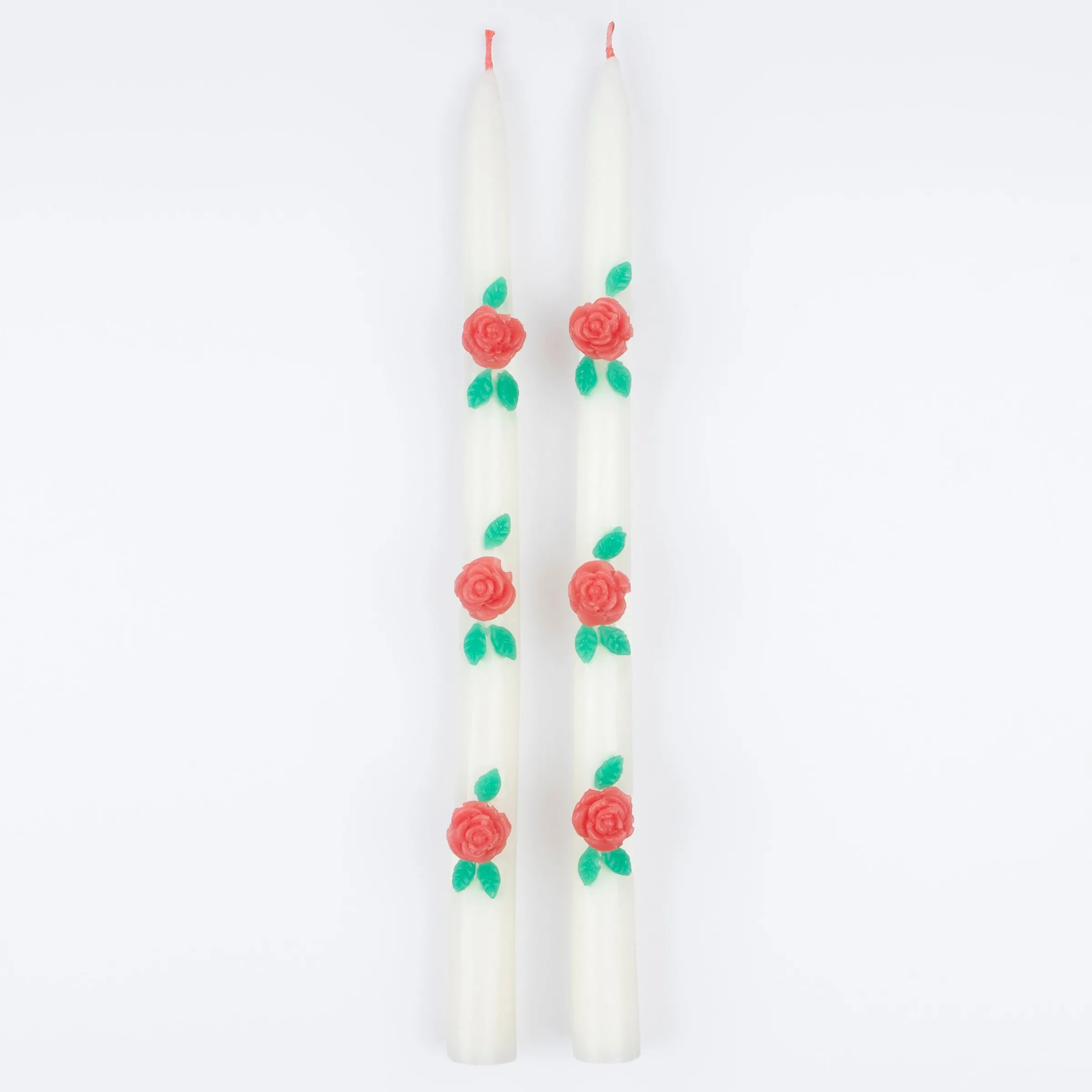 Rose Taper Candles (x 2)>Meri Meri Clearance