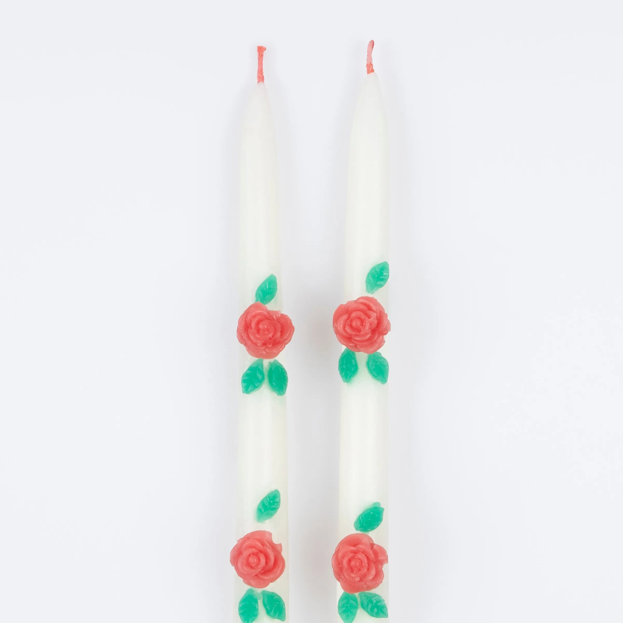 Rose Taper Candles (x 2)>Meri Meri Clearance