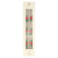 Rose Taper Candles (x 2)><noscript><img width=