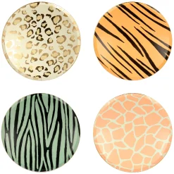 Safari Animal Print Dinner Plates (x 8)>Meri Meri Sale