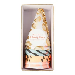 Safari Animal Print Party Hats (x 8)><noscript><img width=