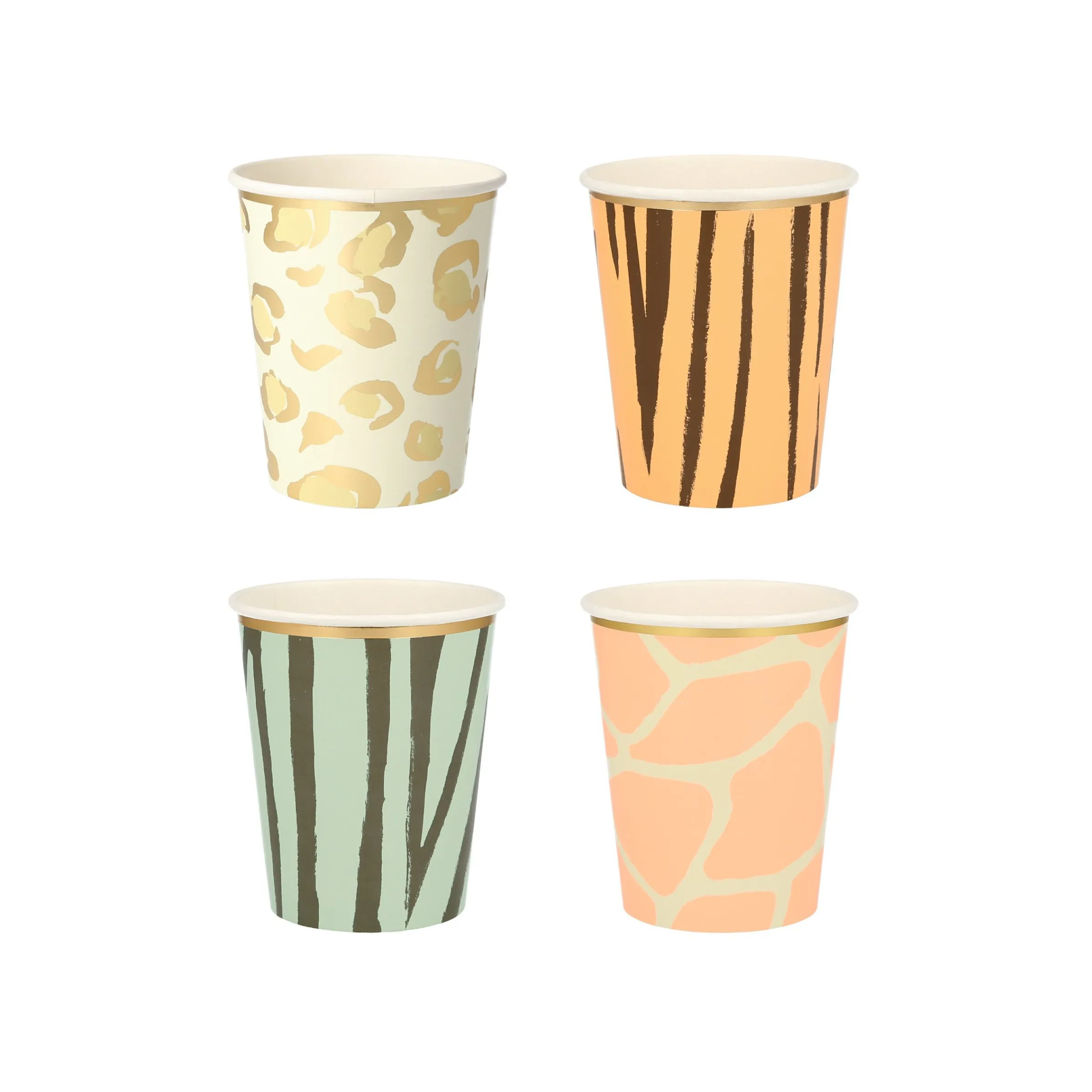 Safari Animal Print Party Cups (x 8)>Meri Meri Sale