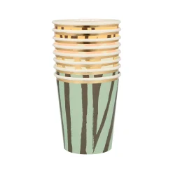 Safari Animal Print Party Cups (x 8)><noscript><img width=