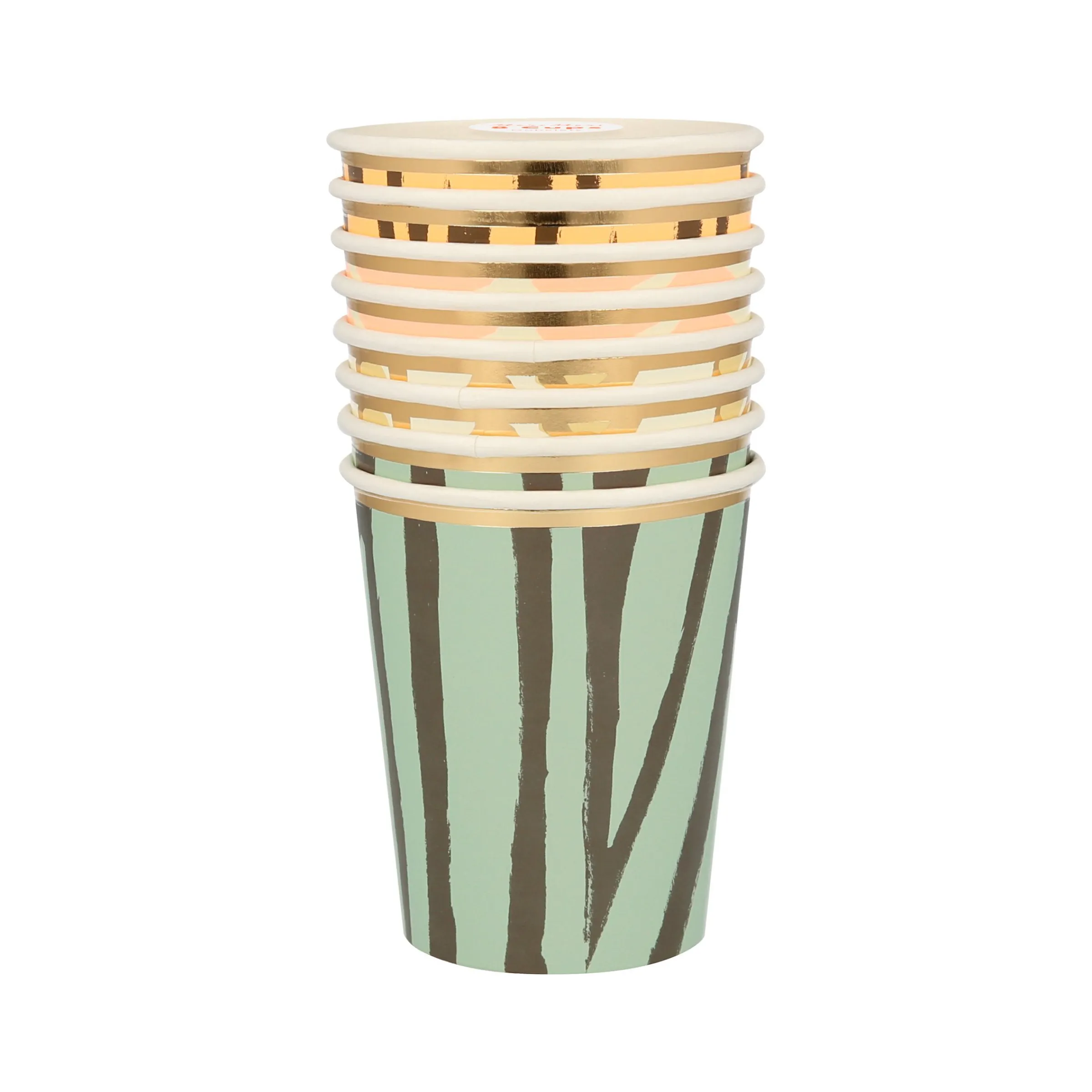Safari Animal Print Party Cups (x 8)>Meri Meri Sale