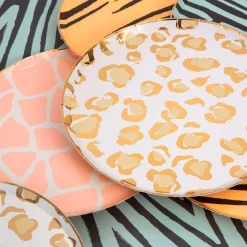 Safari Animal Print Side Plates (x 8)>Meri Meri Hot
