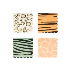 Safari Animal Print Small Napkins (x 16)>Meri Meri Outlet