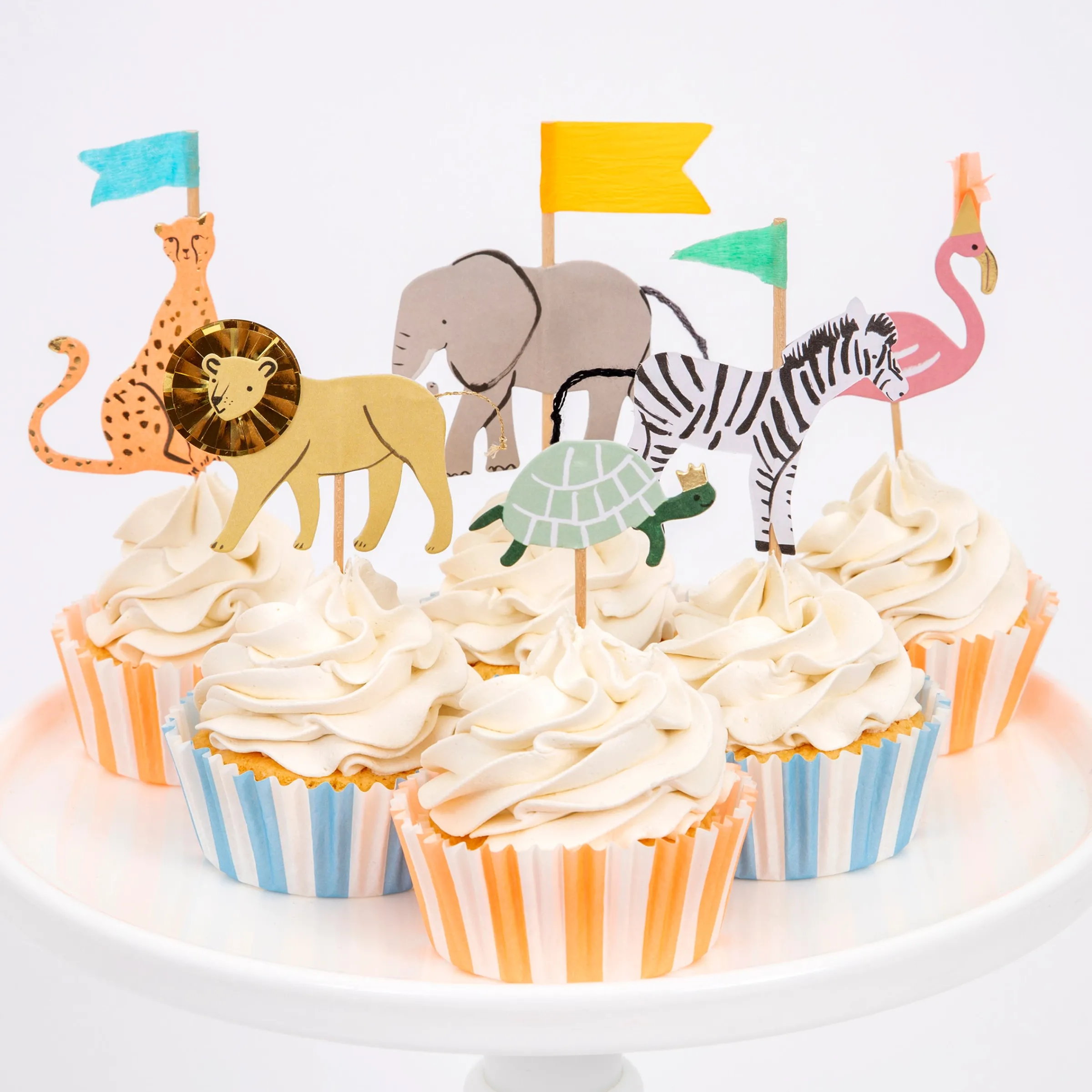 Safari Animals Cupcake Kit (x 24 toppers)>Meri Meri Fashion