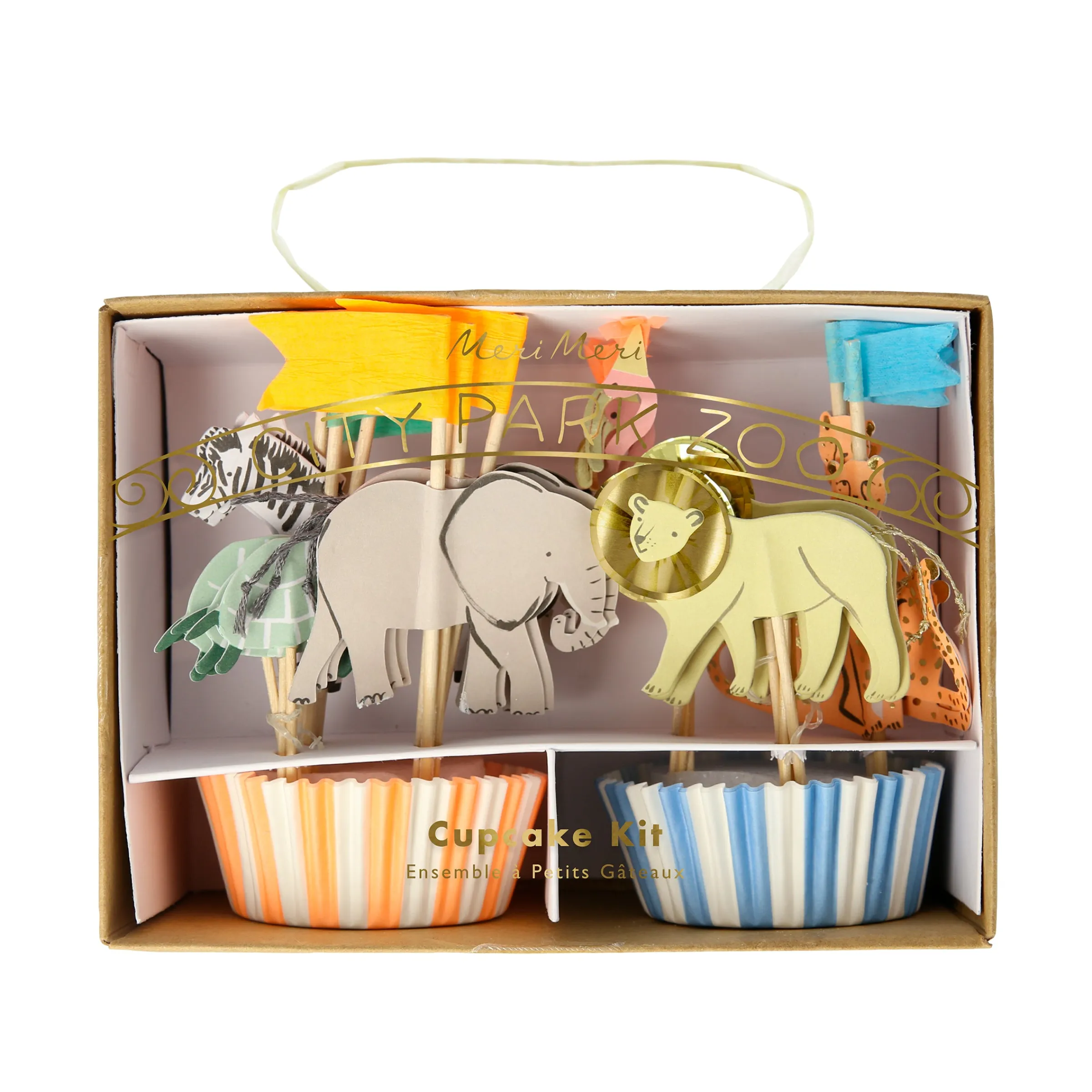 Safari Animals Cupcake Kit (x 24 toppers)>Meri Meri Fashion