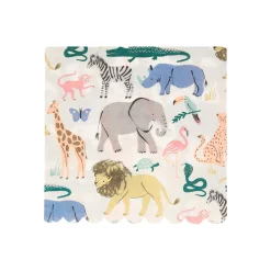 Safari Animals Large Napkins (x 20)>Meri Meri Best