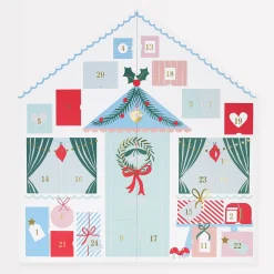 Santa's Cabin Sticker Advent Calendar>Meri Meri Clearance