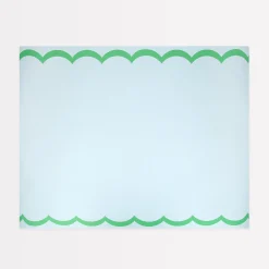 Scalloped Edge Blue Green Table Runner>Meri Meri Online