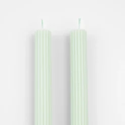 Sea Foam Green Table Candles (x 2)><noscript><img width=