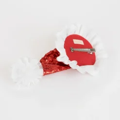 Sequin Santa Hat Hair Clip><noscript><img width=
