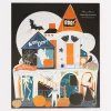 Shaped Halloween Coloring Placemats (x 8)>Meri Meri Hot