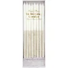 Silver Glitter Dipped Candles (x 16)>Meri Meri Online