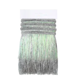 Silver Iridescent Tinsel Fringe Garland><noscript><img width=