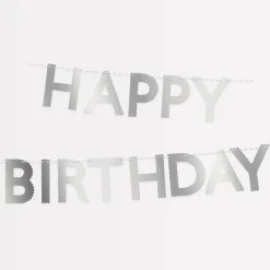 Silver Scallop Happy Birthday Garland><noscript><img width=