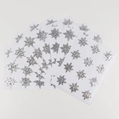 Silver Star Glitter Stickers (x 8 sheets)><noscript><img width=