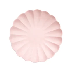 Small Candy Pink Compostable Plates (x 8)>Meri Meri Clearance