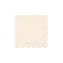 Small Cream Paper Napkins (x 20)>Meri Meri Fashion