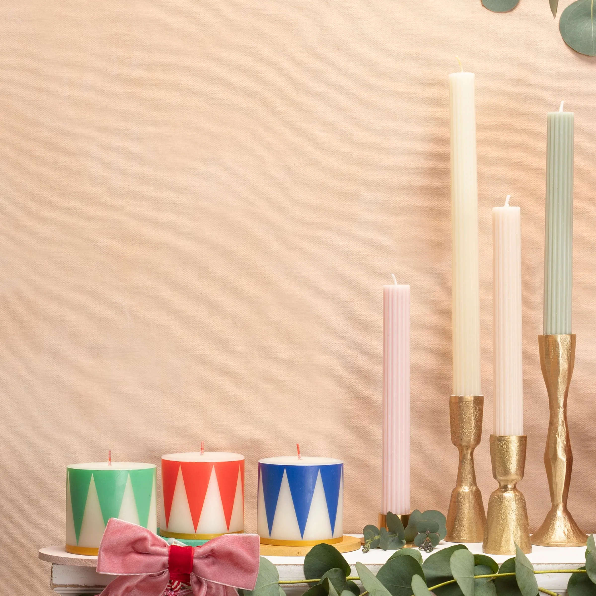 Small Drum Candles (x 3)>Meri Meri Fashion